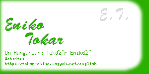 eniko tokar business card